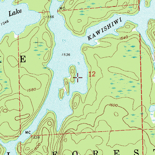 Topographic Map of River Lake, MN