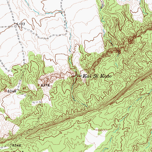 Topographic Map of Kai Si Kato, AZ