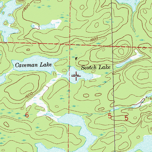 Topographic Map of Scotch Lake, MN