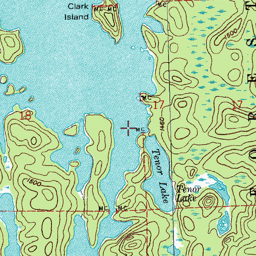 Topographic Map of Sea Gull River, MN