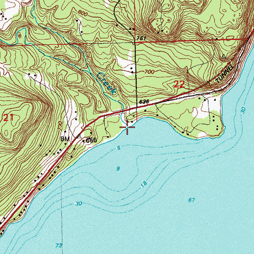 Topographic Map of Silver Creek, MN