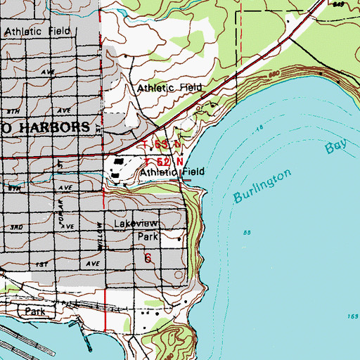 Topographic Map of Skunk Creek, MN