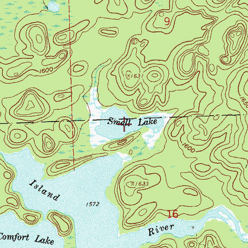 Topographic Map of Small Lake, MN