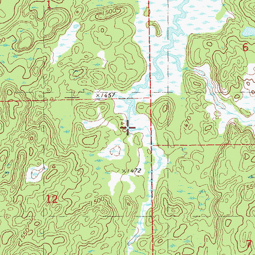 Topographic Map of Snake River, MN