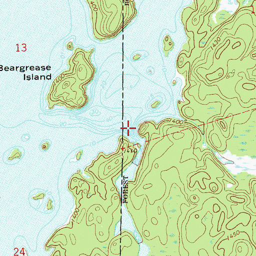 Topographic Map of South Kawishiwi River, MN