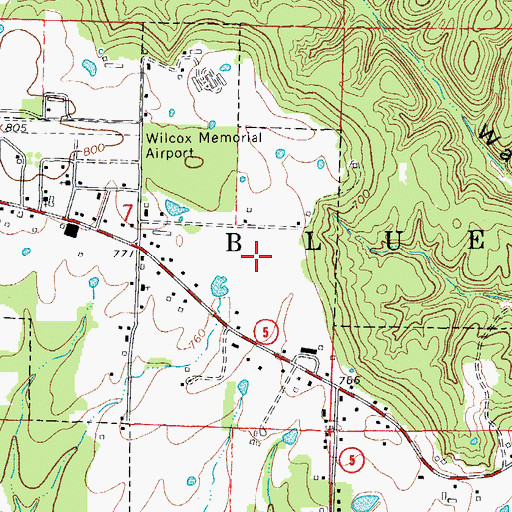 Topographic Map of MOUNTAIN VIEW HIGH SCHOOL, AR