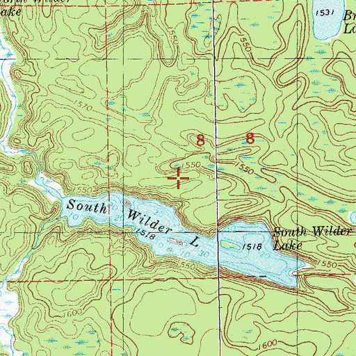Topographic Map of South Wilder Lake, MN