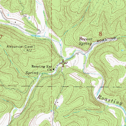Topographic Map of Oga (historical), AR