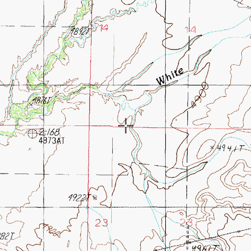 Topographic Map of Kaibab Wash, AZ