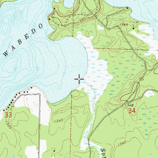 Topographic Map of Spring Creek, MN