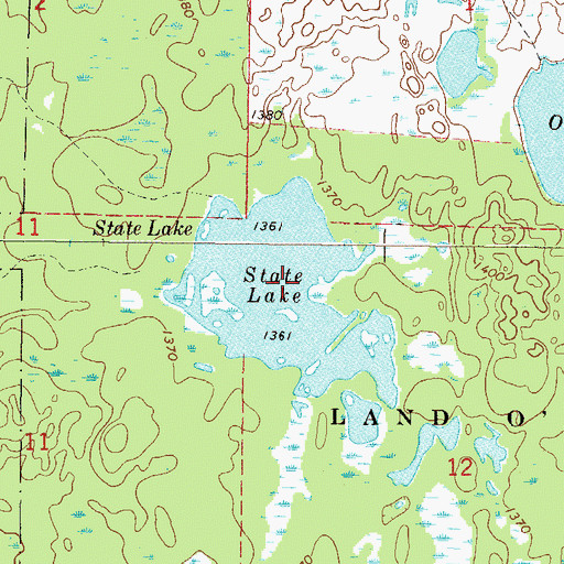 Topographic Map of State Lake, MN
