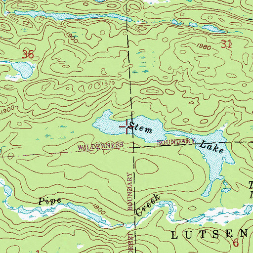 Topographic Map of Stem Lake, MN