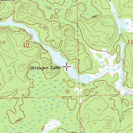 Topographic Map of Stringer Lake, MN