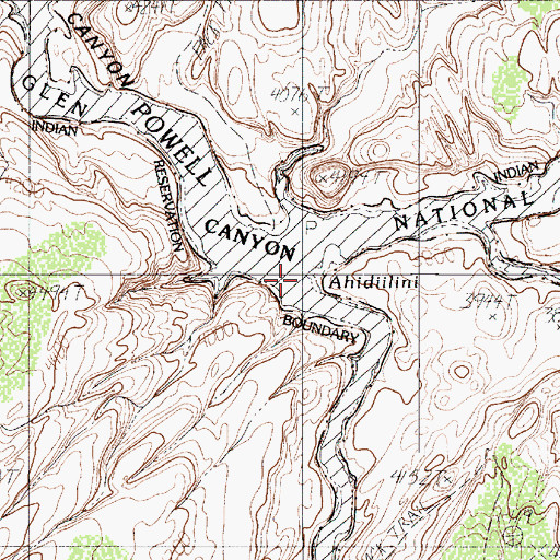 Topographic Map of Kaibito Creek, AZ