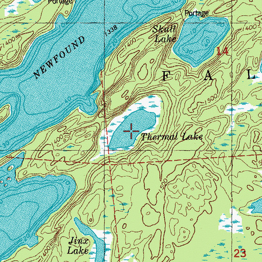 Topographic Map of Thermal Lake, MN