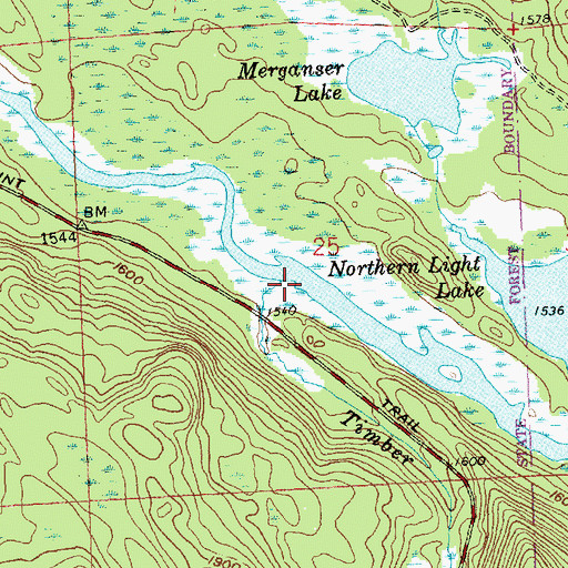 Topographic Map of Timber Creek, MN