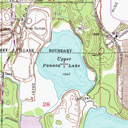 Topographic Map of Upper Panaca Lake, MN