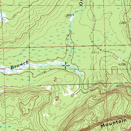Topographic Map of West Branch Onion River, MN