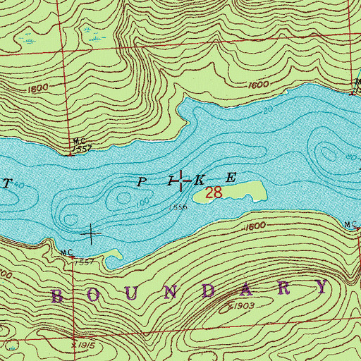 Topographic Map of West Pike Lake, MN