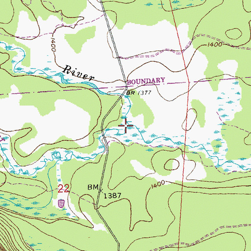 Topographic Map of Lower Stump River, MN