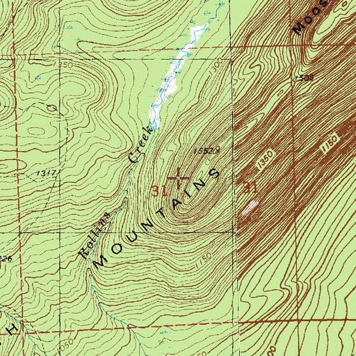 Topographic Map of Sawtooth Mountains, MN