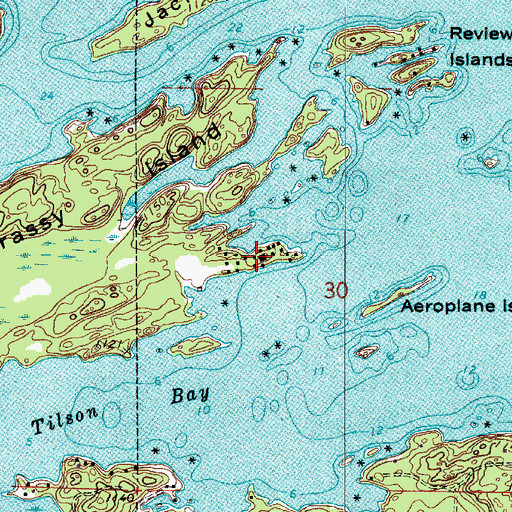Topographic Map of Camp Koochiching, MN