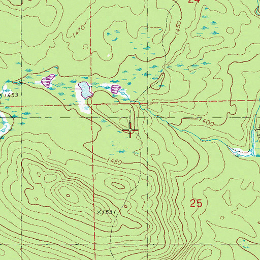 Topographic Map of North Shore Snowmobile Trail, MN