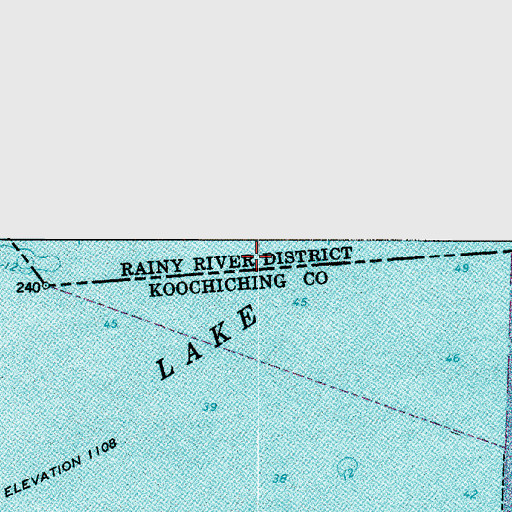 Topographic Map of American Narrows, MN