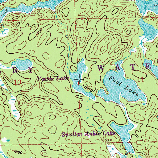 Topographic Map of Jester Lake, MN