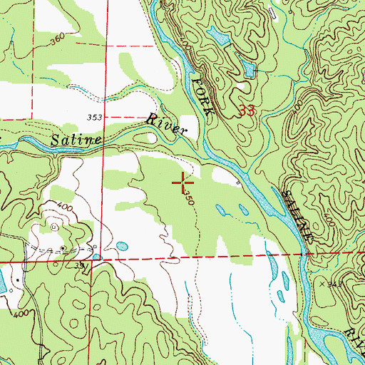 Topographic Map of Alum (historical), AR