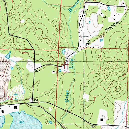 Topographic Map of Brooks (historical), AR