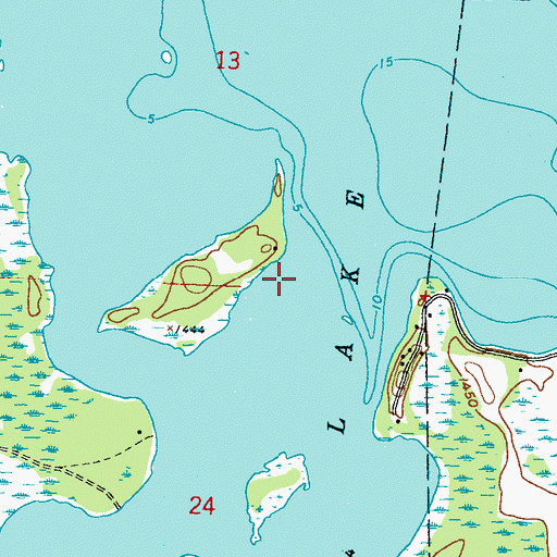 Topographic Map of Becker County, MN