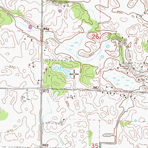 Topographic Map of Carver County, MN