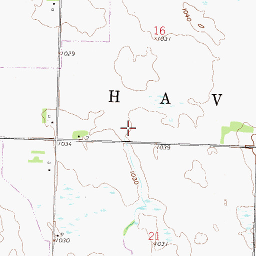 Topographic Map of Chippewa County, MN