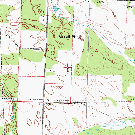 Topographic Map of Clearwater County, MN