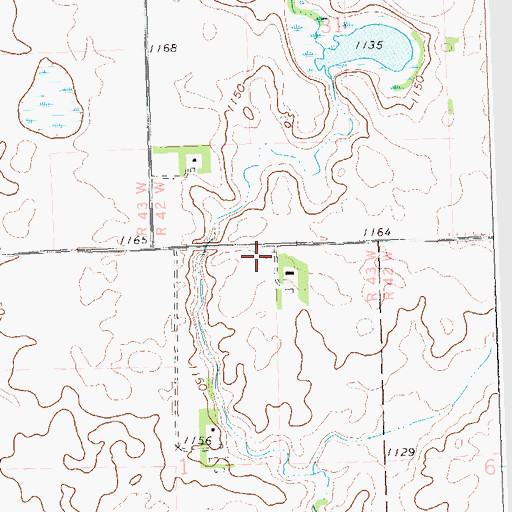 Topographic Map of Grant County, MN