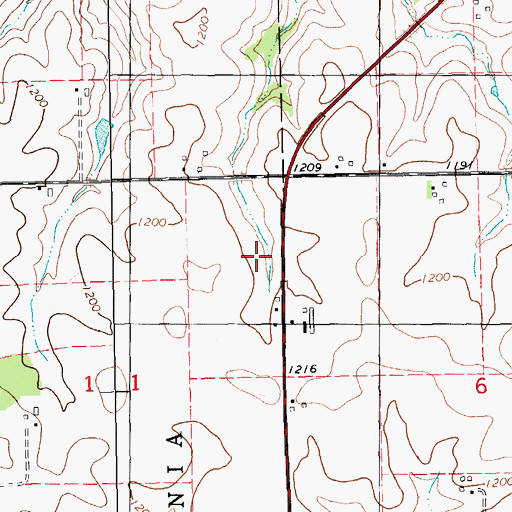 Topographic Map of Houston County, MN