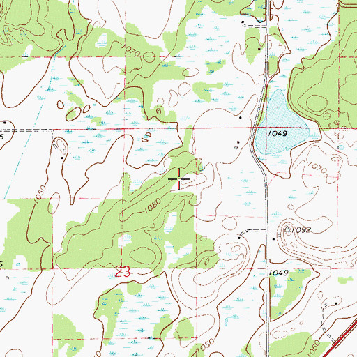 Topographic Map of Kanabec County, MN