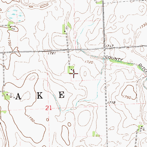 Topographic Map of Lincoln County, MN