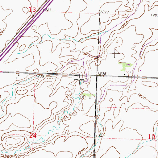 Topographic Map of Lyon County, MN