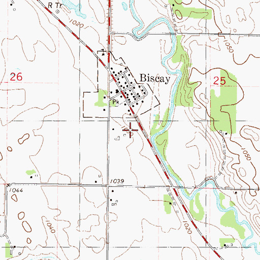 Topographic Map of McLeod County, MN