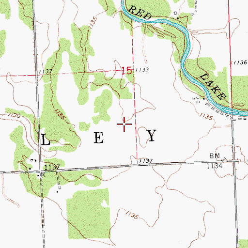 Topographic Map of Pennington County, MN