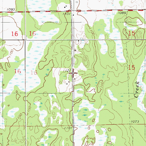 Topographic Map of Pine County, MN