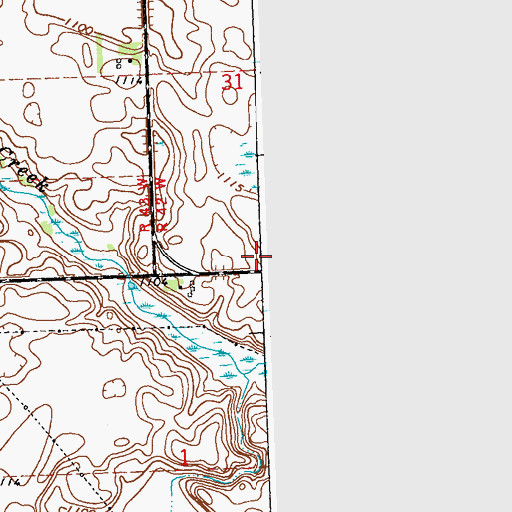 Topographic Map of Stevens County, MN