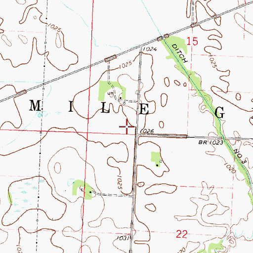 Topographic Map of Swift County, MN