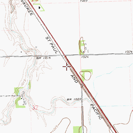 Topographic Map of Traverse County, MN