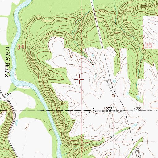Topographic Map of Wabasha County, MN