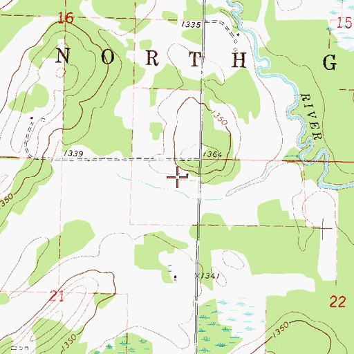 Topographic Map of Wadena County, MN