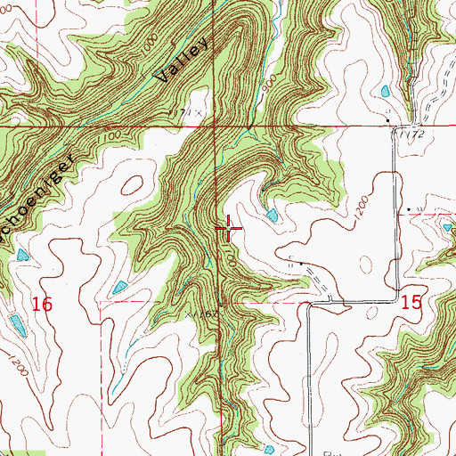 Topographic Map of Winona County, MN