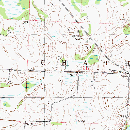 Topographic Map of Wright County, MN